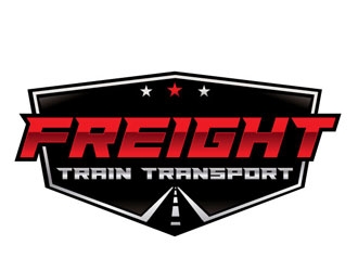 FREIGHT TRAIN TRANSPORT logo design by shere
