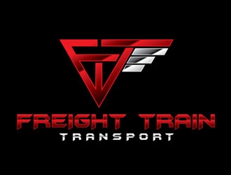 FREIGHT TRAIN TRANSPORT logo design by shere