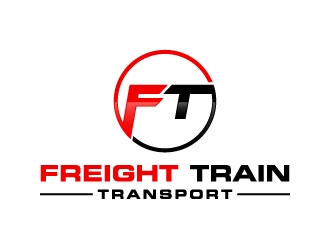 FREIGHT TRAIN TRANSPORT logo design by labo