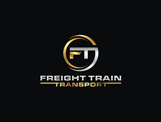FREIGHT TRAIN TRANSPORT logo design by checx