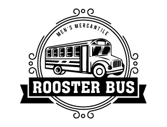 Rooster Bus logo design by Suvendu