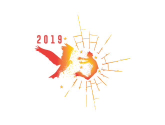 Burning Man 2019 logo design by nona