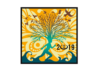 Burning Man 2019 logo design by coco