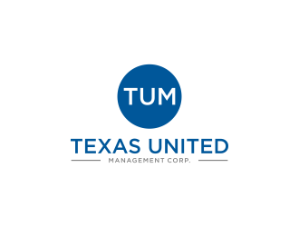(TUM) Texas United Management Corp. logo design by L E V A R