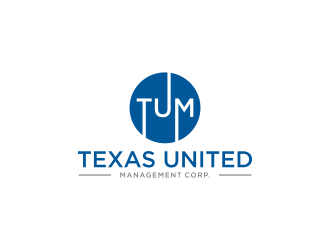 (TUM) Texas United Management Corp. logo design by L E V A R