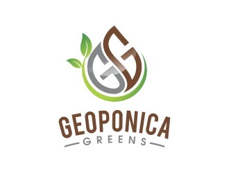 Geoponica Greens  logo design by rokenrol