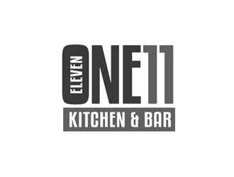 One 11 Kitchen & Bar logo design by megalogos