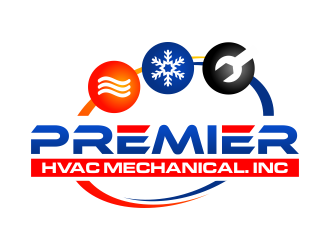 Premier hvac mechanical. Inc logo design by ingepro