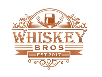 Whiskey Bros logo design by Suvendu