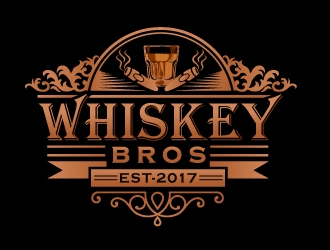 Whiskey Bros logo design by Suvendu