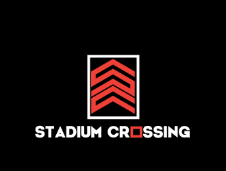Stadium Crossing logo design by tec343