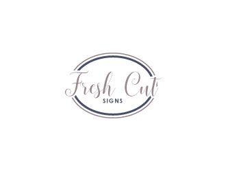 Fresh Cut Signs logo design by uttam