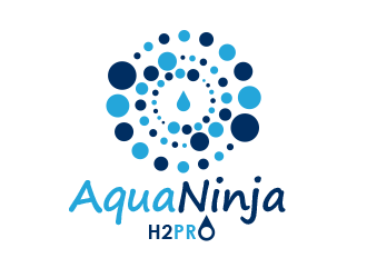 AquaNinja, Inc. logo design by BeDesign