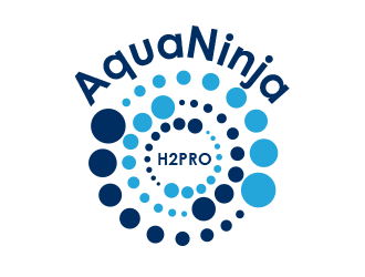 AquaNinja, Inc. logo design by BeDesign