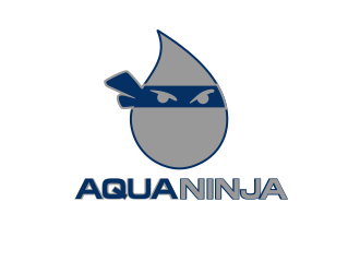 AquaNinja, Inc. logo design by kopipanas