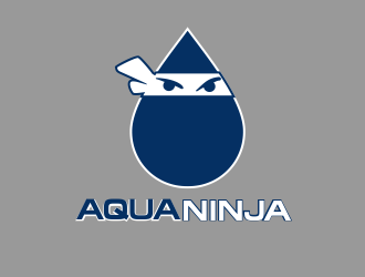 AquaNinja, Inc. logo design by kopipanas