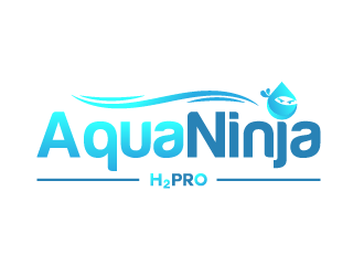 AquaNinja, Inc. logo design by grea8design