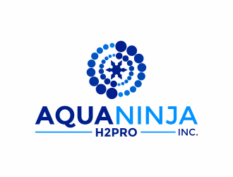 AquaNinja, Inc. logo design by mutafailan