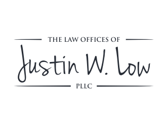 The Law Offices of Justin W. Low, PLLC logo design by scolessi
