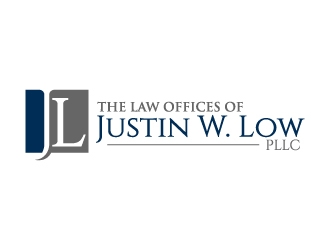 The Law Offices of Justin W. Low, PLLC logo design by jaize