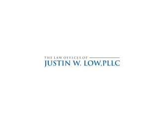 The Law Offices of Justin W. Low, PLLC logo design by L E V A R