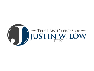 The Law Offices of Justin W. Low, PLLC logo design by BeDesign