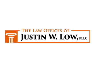 The Law Offices of Justin W. Low, PLLC logo design by ORPiXELSTUDIOS