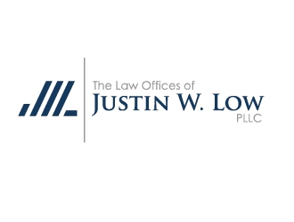 The Law Offices of Justin W. Low, PLLC logo design by Marianne