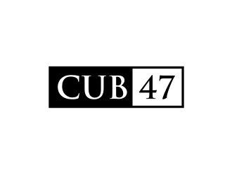 CUB47 or Cub47 Clothing logo design by rief