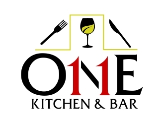 One 11 Kitchen & Bar logo design by ElonStark