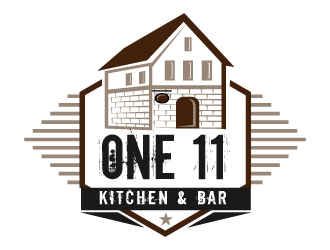 One 11 Kitchen & Bar logo design by Suvendu