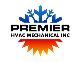 Premier hvac mechanical. Inc logo design by cintoko
