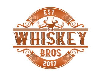Whiskey Bros logo design by Benok