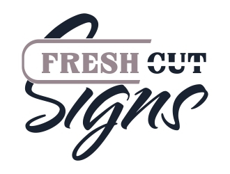 Fresh Cut Signs logo design by ElonStark