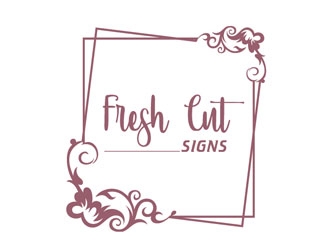 Fresh Cut Signs logo design by frontrunner