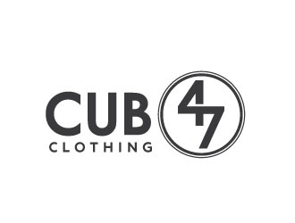 CUB47 or Cub47 Clothing logo design by REDCROW
