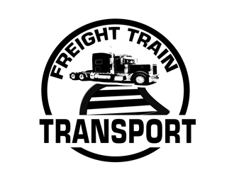 FREIGHT TRAIN TRANSPORT logo design by bougalla005