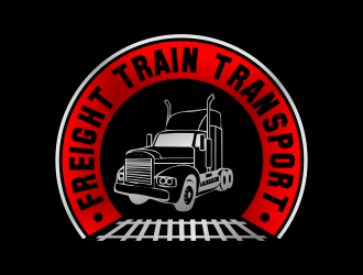 FREIGHT TRAIN TRANSPORT logo design by done