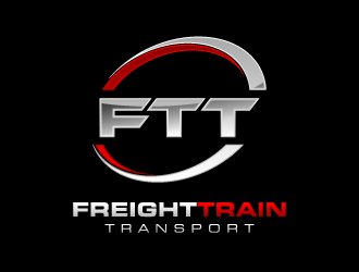 FREIGHT TRAIN TRANSPORT logo design by torresace