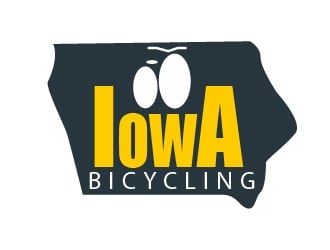 Iowa Bicycling logo design by Anzki