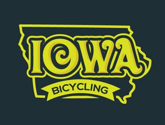 Iowa Bicycling logo design by shere