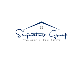 Signature Group Commercial Real Estate logo design by alby
