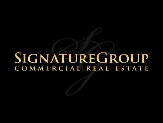 Signature Group Commercial Real Estate logo design by lexipej