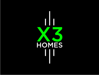 X3 Homes logo design by rief