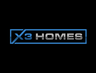 X3 Homes logo design by johana