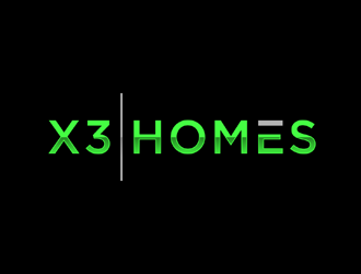 X3 Homes logo design by johana