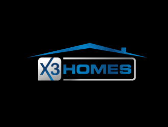 X3 Homes logo design by yurie