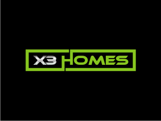 X3 Homes logo design by Landung