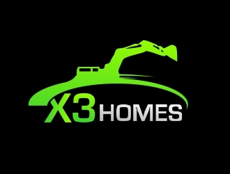 X3 Homes logo design by mckris