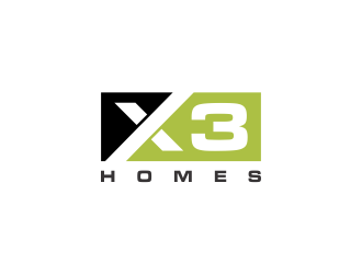 X3 Homes logo design by oke2angconcept